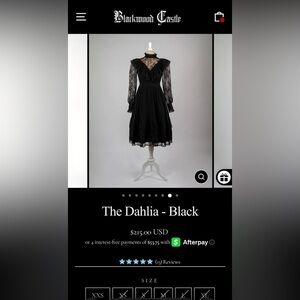 Blackwood Castle Black Dahlia Dress